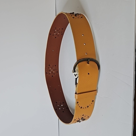 Candie's Jeweled Belt sz L Tan NWT - Picture 1 of 7